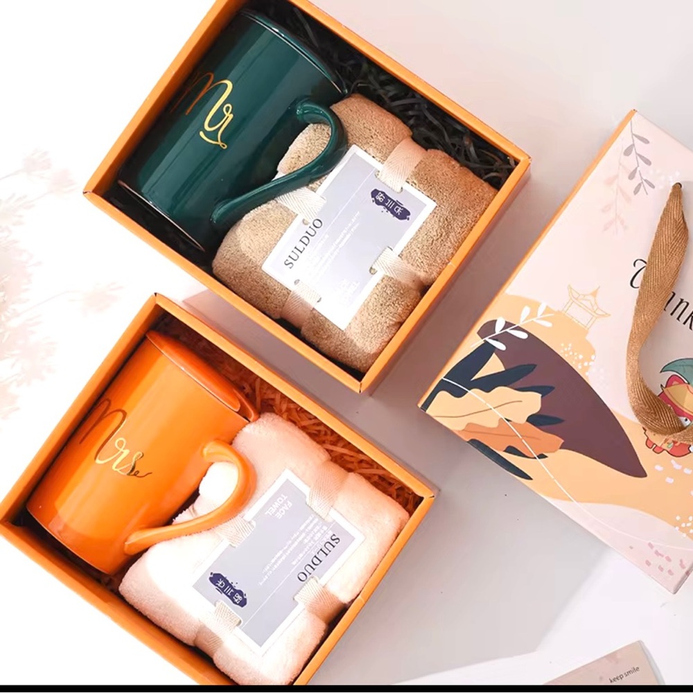 Studio Green and Orange Mug Gift Set